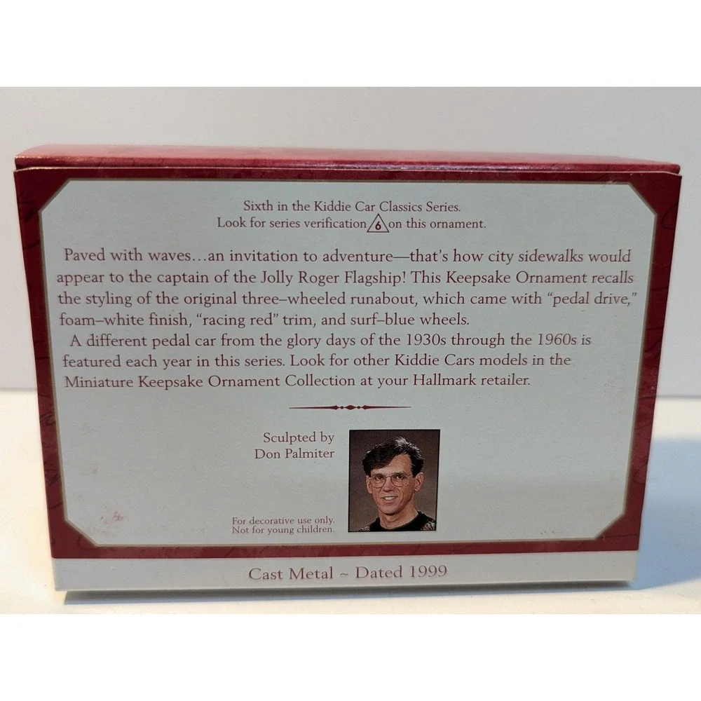 Hallmark Keepsake 1968 Murray Jolly Rogers Flagship Kiddie Car Classics Ornament